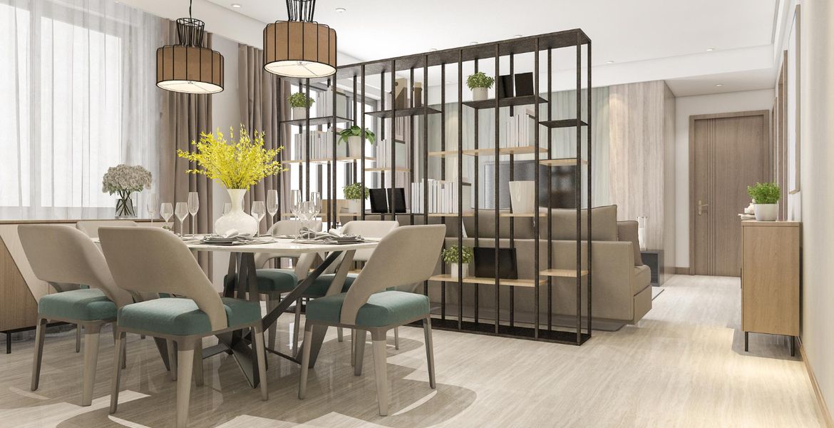 Modern salon renk dengesi